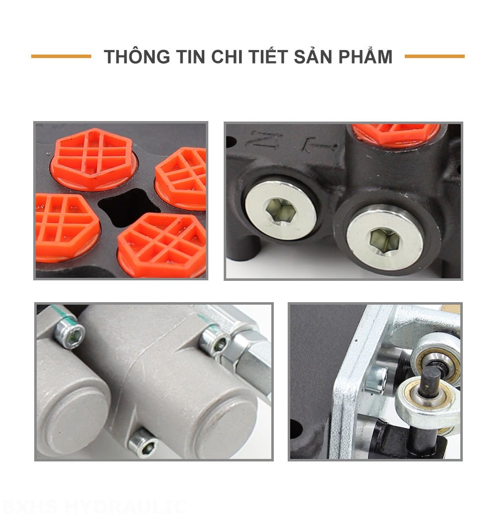 P80-G12-G34 Thủ công và tay điều khiển Xy lanh 2 Van định hướng khối liền